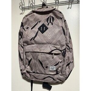 Herschel Supply Co. Heritage Laptop Padded Backpack Tan Geo Wood Print